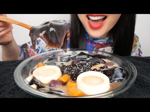 THAI JELLY TAPIOCA DESSERT (ASMR EATING SOUNDS) NO TALKING | SAS-ASMR