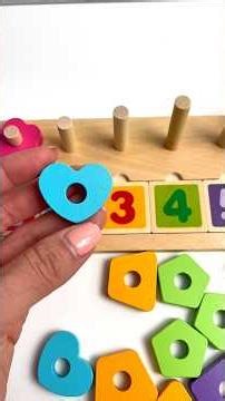 Learn Numbers, Shapes & Colors (1–5) | Fun Wooden Puzzle for Kids & Toddlers