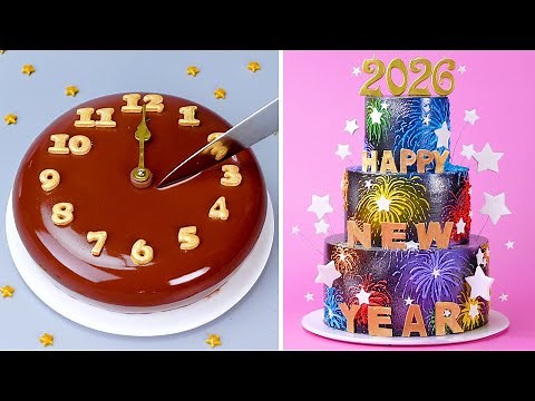 Happy New Year 2026 🎇 Relaxing Cake Video 🎊🎈 New Year Special Cake Design Ideas 🌷
