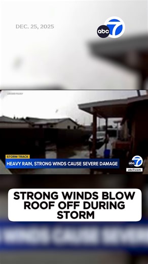 From muddy mountains to flooded streets, a Christmas week storm caused hundreds of traffic accidents and severe damage, even ripping off the roof of a home. Video captured the dramatic moments when a roof blew off a home in Boyle Heights, sending debris spiraling through the air. "It blew like, if it was a tornado coming through our neighborhood," neighbor Carlos said. | ABC7