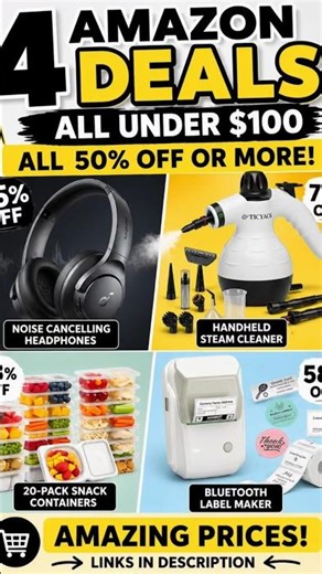 4 Amazon Deals Under $100 🔥 50%+ OFF You Need Right Now
