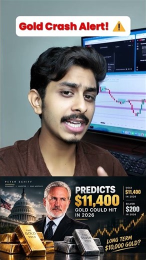 🚨 PETER SCHIFF’S GOLD FORECAST! 🥇📈|Could Gold reach $11,400 and Silver $200 in 2026? 👀 #shorts