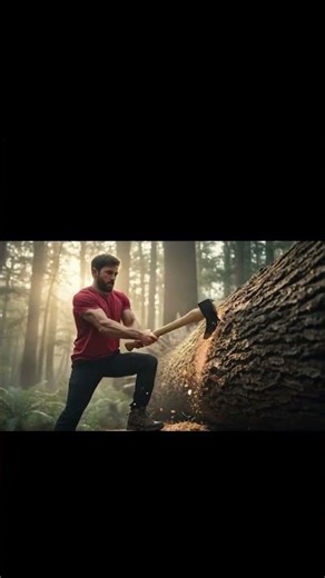 Building a Shelter Inside a Fallen Tree – The Satisfying Process #asmr #survival #wood
