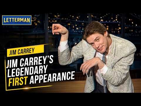 Jim Carrey’s First Appearance On Late Night | David Letterman
