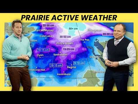 Two Seasons in One Storm for the Prairies, Bringing Snow and Severe Thunderstorms | #WeatherAM