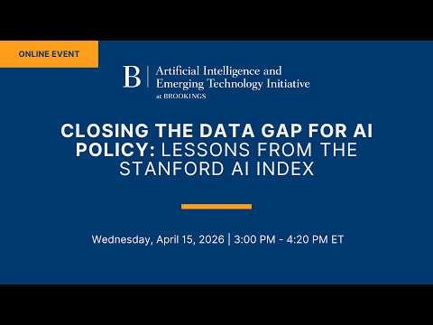 Closing the data gap for AI policy: Lessons from the Stanford AI Index