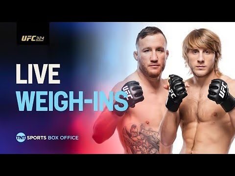 #UFC324 LIVE Weigh-In Show ⚖️ Justin Gaethje vs Paddy Pimblett 🏆