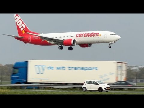 Boeing 737 MAX 9 Corendon Airlines From Antalya Landing at Amsterdam Schiphol Airport PH-CDR