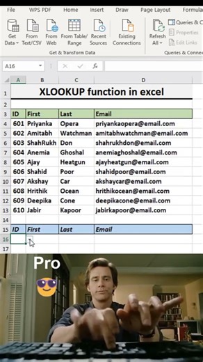 XLOOKUP Function in Excel | Easy Formula + Shortcut Keys 🗝️#shortfeed