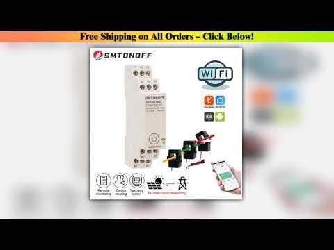 WIFI Tuya 100A Three phase Smart Energy Power Monitor with external Current transformer CT 380V