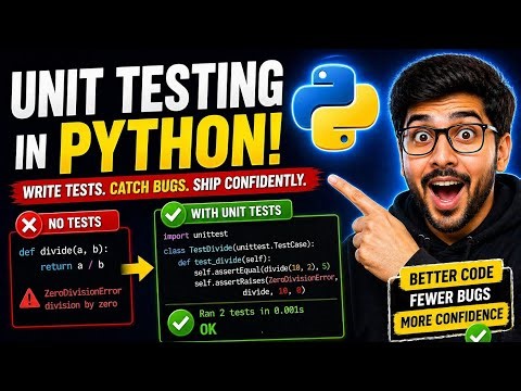 #56 Master Unit Testing in Python! 🚀 (Beginner to Pro) part 3