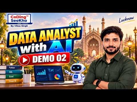 Data Analyst with AI Full Course 2026 🔥 | Demo 02 | Python, SQL, Power BI & AI | Coding Seekho