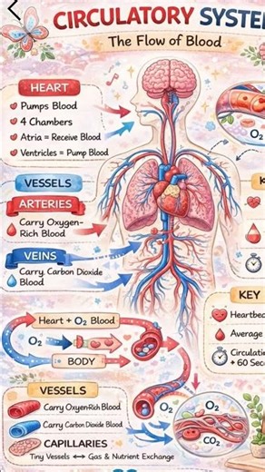 Human Heart Circulation Complete Explanation //Blood Circulation in Human Heart for Nursing Students