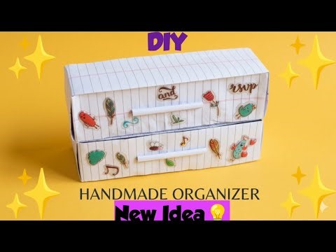 DIY paper box|How to make paper box at home|Origami paper box|Diy gift box with paper Organizer