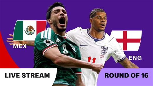 FIFA World Cup 2026: Mexico v England: Round of 16: Live Stream