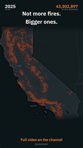 California doesn't have more fires. It has bigger ones | Full video on the channel #shorts
