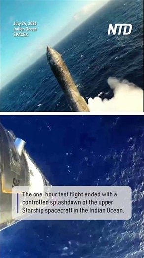 SpaceX Starship Megarocket Completes Second V3 Test Flight With Controlled Splashdown