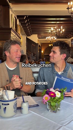 German Reibekuchen w @Jamie Oliver 🇩🇪 Jamie’s new book 20 Minute Meals is out now. Huge thanks to @DK Verlag & Brauerei Schumacher for making this possible. #reibekuchen #germany