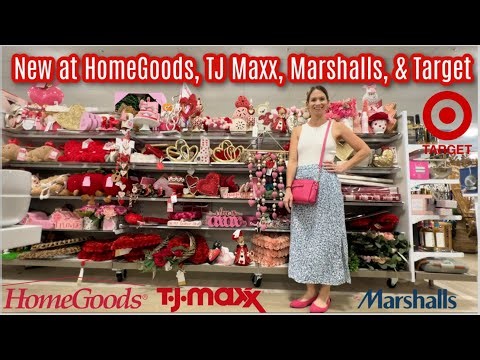 EVERYTHING NEW 💗 HomeGoods, TJ Maxx, Marshalls & Target! Valentine’s Day Shop With Me 2026