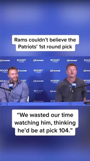 This one had the Rams absolutely STUNNED 😦 #nfldraft #nfl #nflfootball