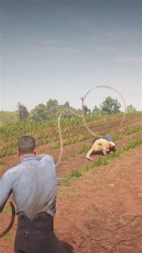INSANE RDR2 Gameplay! Lion Suddenly ATTACKS the Brave Girl in an EPIC Survival #shorts #gaming