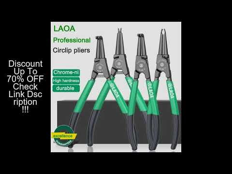 1pc LAOA 7 inch Internal External Pliers Retaining Clips Portable Multifunctional Snap Ring Circlip