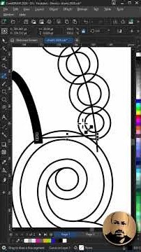 The fastest way to draw decorative scrolls #coreldraw #graphicdesign #art