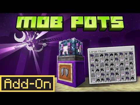 MOB POTS ADD Creates Mob Farms With One Block in Minecraft Bedrock