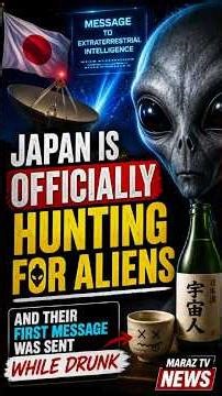 Japan Is Officially Hunting for Aliens — and Their First Message Was Sent While Drunk | MarazTV News
