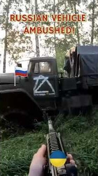 Chechen Fighters (Support Ukrainian Troops) Ambush Russian Supply Truck in Belgorod Region!