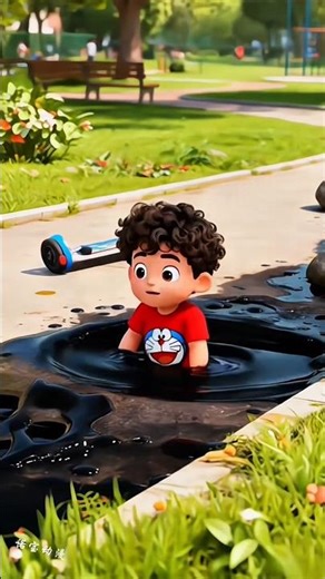 Nyemplung Ke dalam Lumpur! #shorts #animasi #kartun