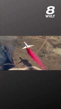 Fire trucks and planes dropping retardants to battle Ross fire in Palo Pinto County, TX