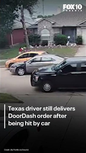 Camera captures moment Texas delivery driver was hit by chase suspect | FOX 10 Phoenix