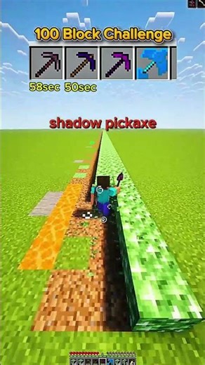 GOD PICKAXE vs 100 BLOCKS! ⛏️💎 This mining speed is absolutely UNREAL! 😱 #Minecraft