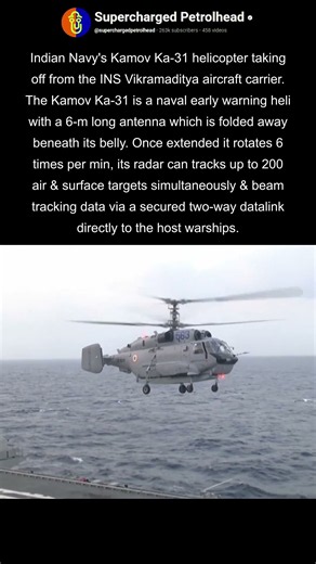 Indian Navy Kamov Ka-31 AEW helicopter takeoff