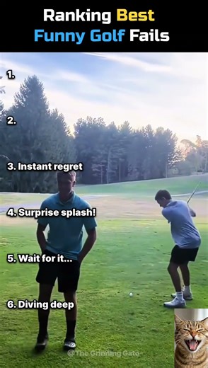 😂 BEST Funny Golf Fails Ever! (Must See) ⛳️ #golf #fails #funny #short