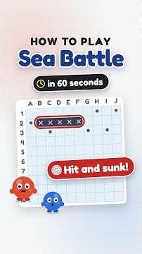 How to Play Sea Battle in 60 Seconds: Rules for Beginners