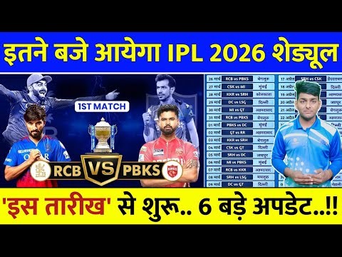 IPL Schedule 2026 - BCCI Announced Start Date & Schedule of IPL 2026 | IPL 2026 Kab se Start Hai