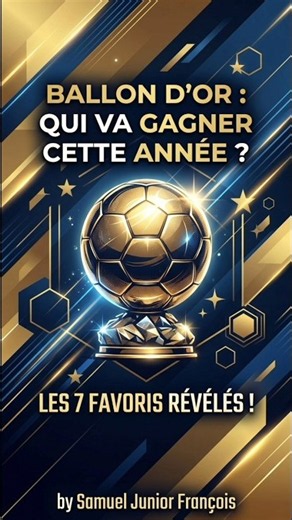 Le classement des 7 meilleurs joueurs pour le Ballon d'Or