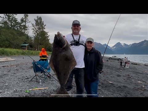 Surf Fishing Seward Ak with Momma B!
