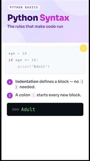 Python Syntax Every Beginner Must Know! #python #ai