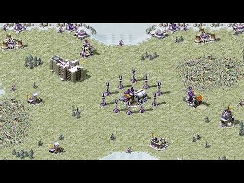 Red Alert 2 | Yuri's Revenge | 7 vs 1 | Surrounded Snow New Map Extra Hard AI