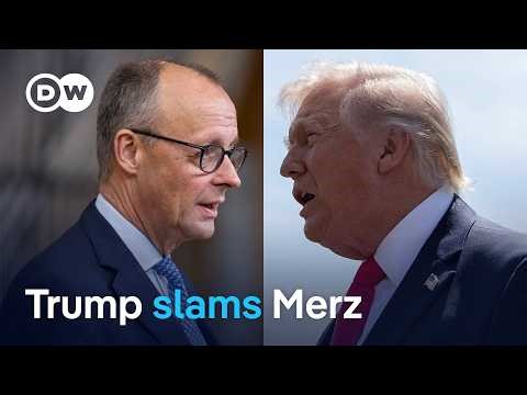 Trump lashes out at German Chancellor after Merz' Iran comment | DW News