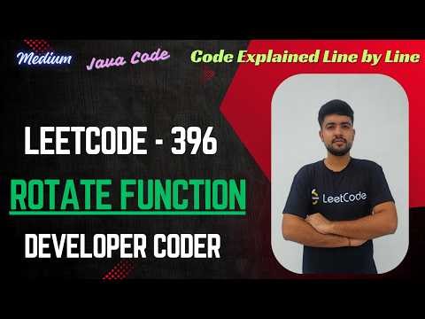 Rotate Function | LeetCode 396 | DP | Java Code | Developer Coder