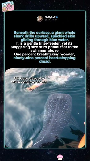 1% Spectacular, 99% Almost Got Eaten (Whale Shark Encounter) 🦈#fyp#animals#youtube#shorts#foryou