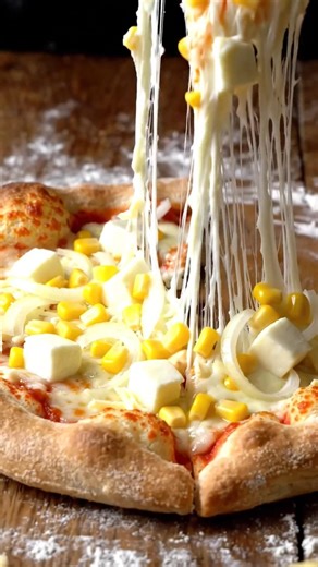 Cheese Burst Pizza | Extra Cheese Pizza 🧀🍕🔥 | Ultimate Cheese Pull