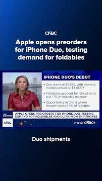 Apple opens preorders for iPhone Duo, testing demand for foldables