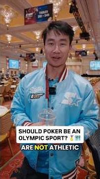 Should Poker Be an Olympic Sport?! 🤔 #wpt #poker #shorts