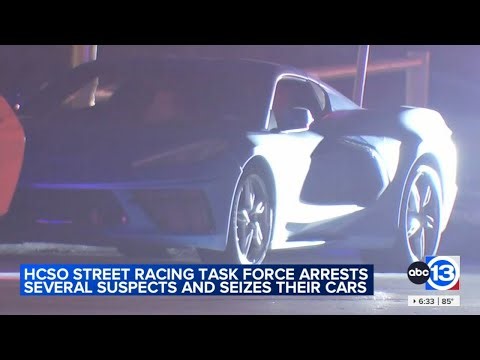 Several drivers arrested after getting caught street racing on South Loop, HCSO says