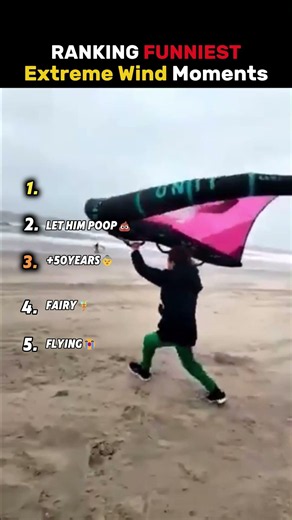 Ranking Funniest Extreme Wind Moments #usa